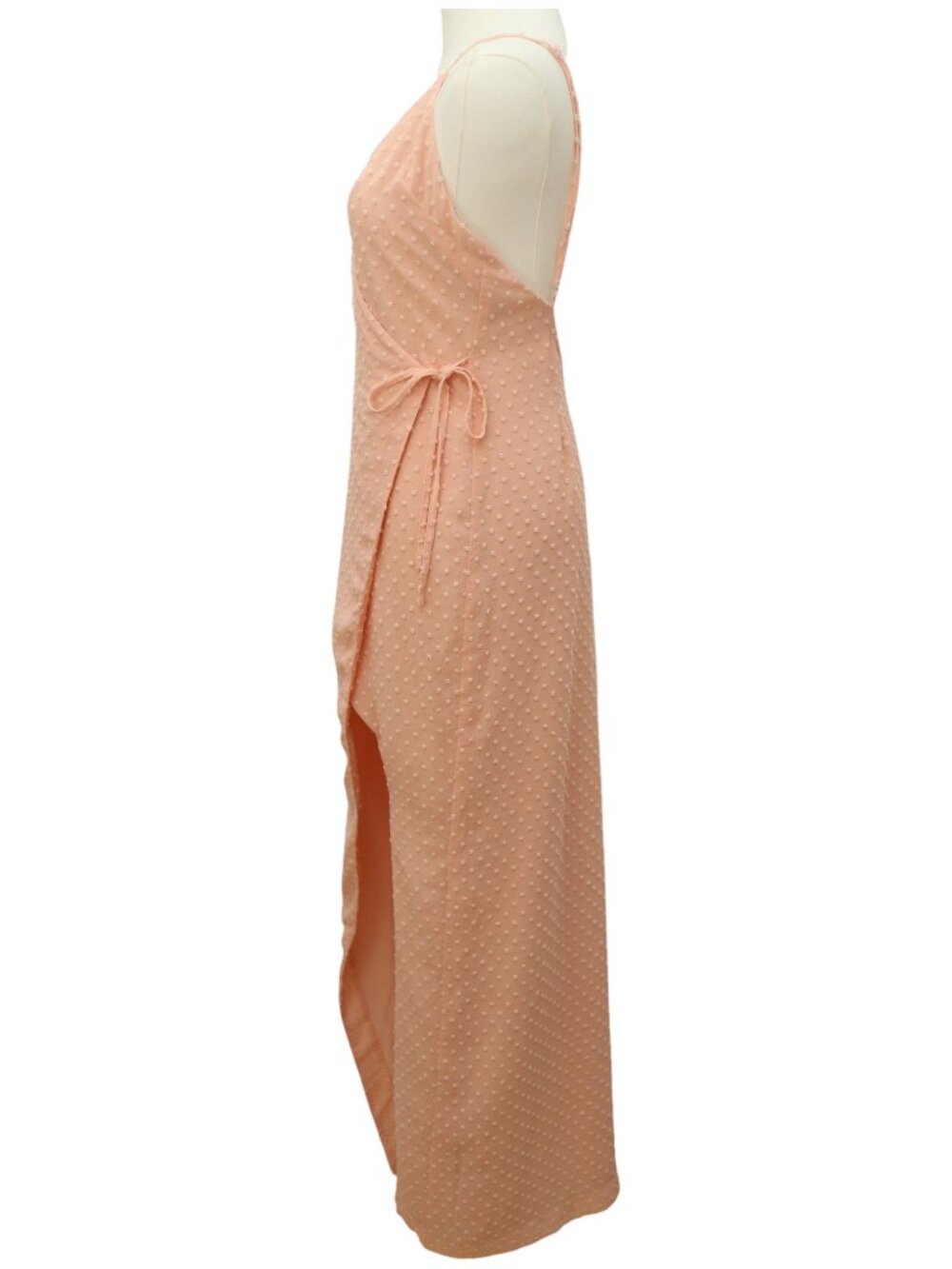 Privacy Please X Revolve Maxi Wrap Dress Peach Pink Sleeveless Size XS - Picture 7 of 15